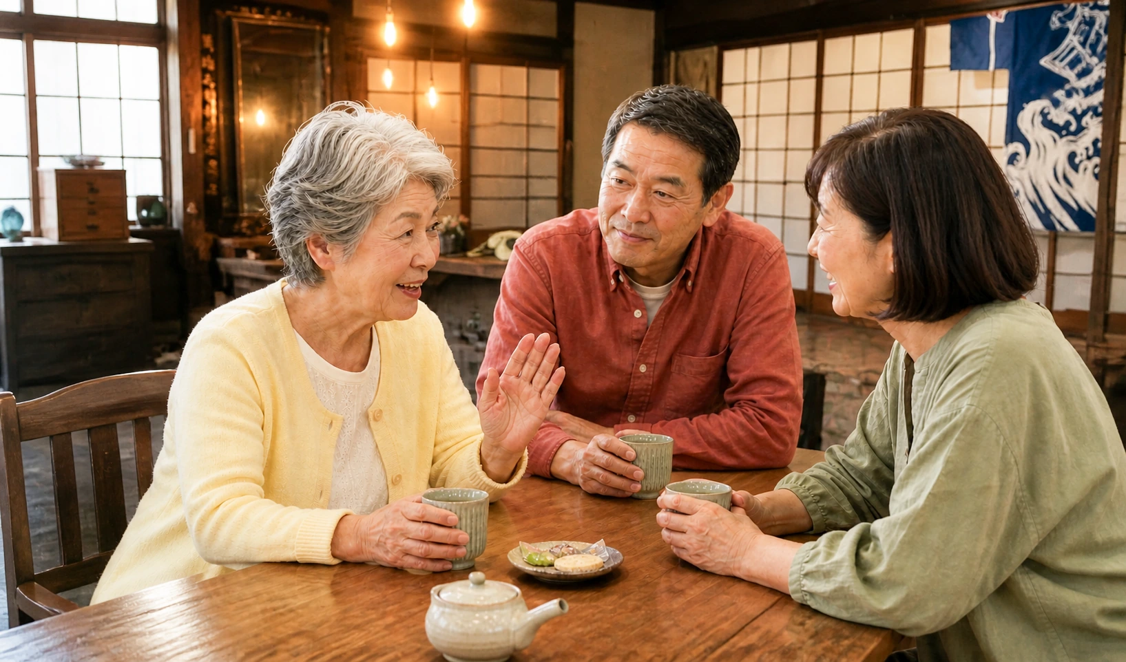 参加者が話し合う交流の時間